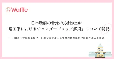 日本政府の骨太の方針に「理工系におけるジェンダーギャップ解消」について明記