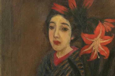 大正ロマン゛竹久夢二の展覧会があべのハルカス美術館で、新発見の油彩画《アマリリス》など約点