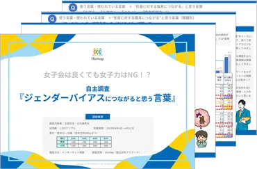 ジェンダーバイアスにつながると思う言葉調査～女子会は良くても女子力はNG！？ 