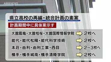 県立高校の再編・統合計画について県民の意見を募集 県教育庁