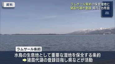 県内2カ所目 猪苗代湖がラムサール条約に登録(福島)(KFB福島放送)