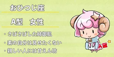牡羊座（おひつじ座）A型女性の性格、恋愛傾向、相性、運勢は？ 