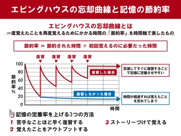 エビングハウスの忘却曲線とは 最適な復習タイミングと注意点を解説 