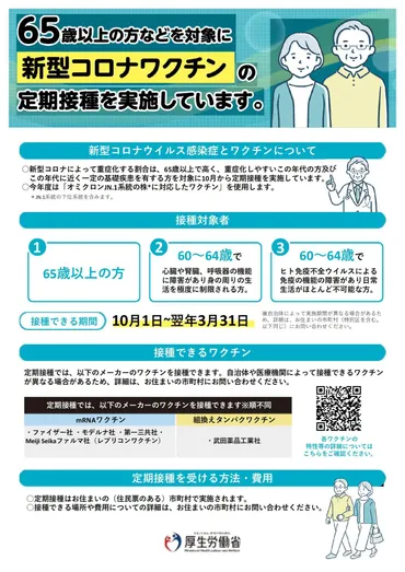 高齢者新型コロナウイルス感染症予防接種について／須恵町