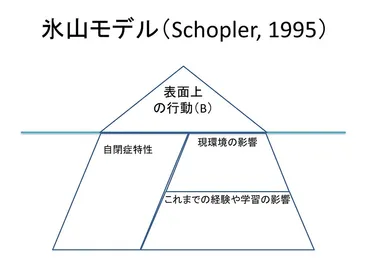 自閉スペクトラム症（ASD）の行動理解と支援：氷山モデルとABC分析で行動障害を理解する？強度行動障害への理解を深める：氷山モデルとABC分析
