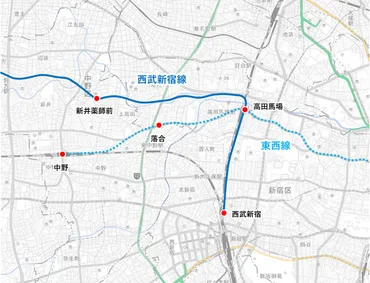 西武新宿線と東西線直通運転は実現可能？課題と構想を徹底解説！西武新宿線、長年の夢、東西線相互直通運転構想