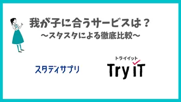 中高生向け】Try IT、スタディサプリを徹底比較