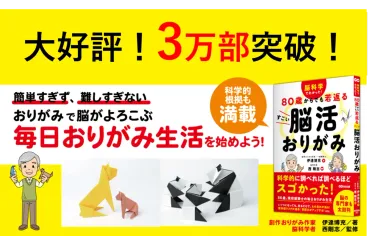 脳活おりがみで脳を活性化？折り紙の認知機能への効果とは？80歳から始める脳活習慣：脳科学に基づいた折り紙のすすめ