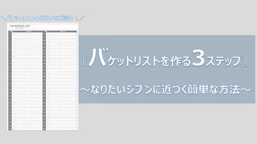 バケットリスト(やりたいリスト)の作り方とは？効果的な書き方・コツ、参考例も大公開！ 