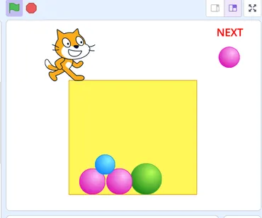Scratch（スクラッチ）でゲームをつくろう！スイカゲーム風ゲーム＜後半＞ 