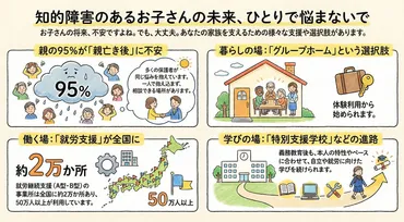 知的障害のあるお子さんの将来に対する不安と支援策 