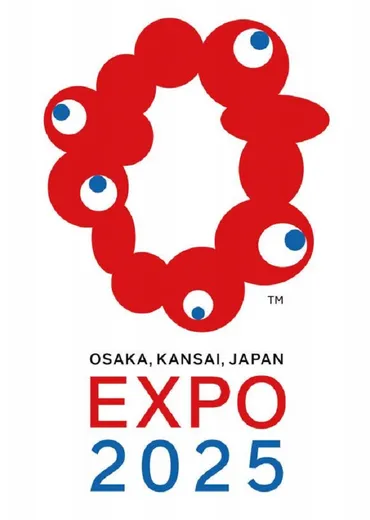 いのちの輝き」表す ロゴマークの11変化 70年万博ロゴと融合し躍動感ある細胞に 