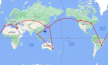 世界一周航空券にて2回の旅で6大陸制覇 – 世界一周堂