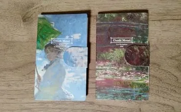 ゴッホとモネのメモ帳がセリアに登場！ 表紙は磁石で留まる仕様 