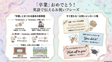卒業の英語】「卒業式」や「おめでとう」は何て言う？使い分けと厳選フレーズ