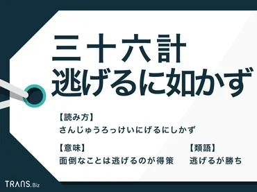 三十六計逃げるに如かず」の意味とは？原文や由来・中国語も解説 