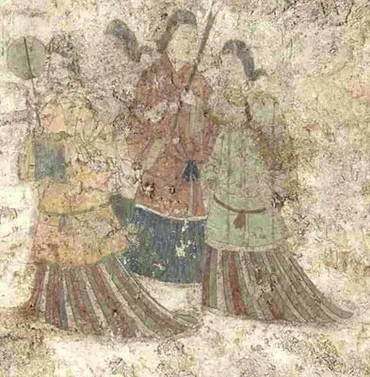 奈良県明日香村 の 高松塚古墳 「 飛鳥美人 」壁画の色料、国内最古か…桃色の衣に昆虫の分泌物「 臙脂 」 : 読売新聞