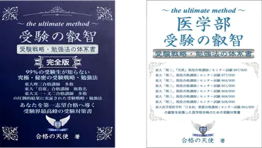 受験の叡智」及び「医学部受験の叡智」【受験戦略・勉強法の体系書】の内容に関する質問回答行います