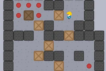 無料】倉庫番パズル (スマホ対応)【Sokoban P/R】（ブラウザ） 