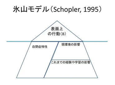 TEACCHの氷山モデルは、自閉症版の行動分析学？
