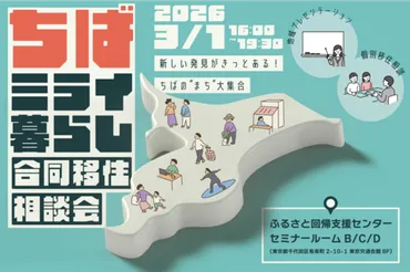 3/1(日)「ちばミライ暮らし合同移住相談会」を開催します ...