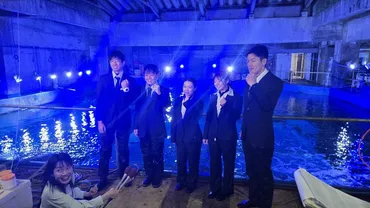 3000匹の魚たちに見守られ…鳥羽水族館で「水中入社式」 