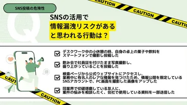 個人情報流出と会社の情報漏洩につながるSNS投稿の危険性 ...