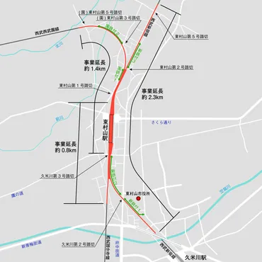東村山駅付近連続立体交差事業進捗状況