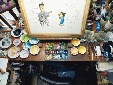 秩父出身の絵本作家・飯野和好さんが初の自叙伝「人生はチャンバラ劇」
