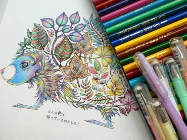 大人の塗り絵初心者さんへ『色鉛筆で塗るコツ』を書いてみました☆