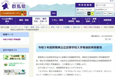 高校受験】群馬県公立高、実施要項と募集人員を公表