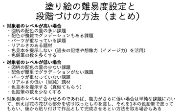 作業療法と作業活動!塗り絵の難易度設定や段階づけの方法!