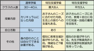 ダウン症の子の就学事情