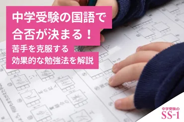 中学受験の国語で合否が決まる!苦手を克服する効果的な勉強法を解説